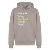 Hoodie Dortmund "Metropolen Big" Bright Edition - Taupe