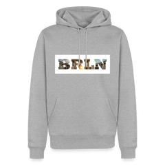 Hoodie Hamburg "BRLN Brandenburger Tor" Bright Edition - Grau meliert