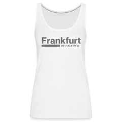 Tanktop Ladies Frankfurt (Main) "Bold GPS" - Weiß
