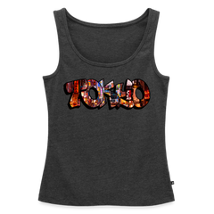 Tanktop Ladies Japan Graffiti "Tokyo" - Anthrazit meliert