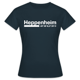 T-Shirt Ladies Heppenheim "Bold GPS White" - Navy