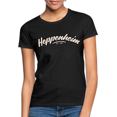 T-Shirt Ladies Heppenheim "Graffiti Tag White" - Schwarz