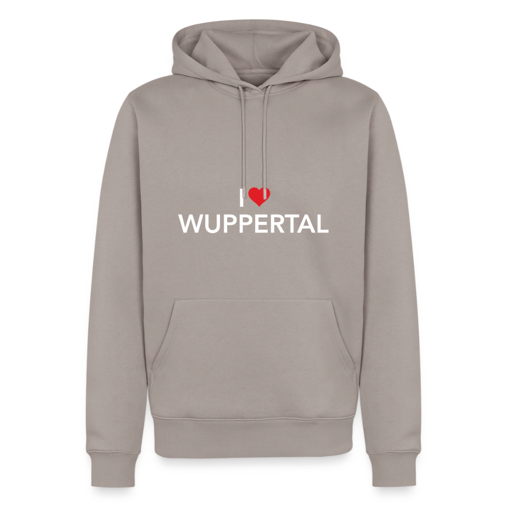 Hoodie "I Love Wuppertal" - Taupe