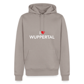 Hoodie "I Love Wuppertal" - Taupe