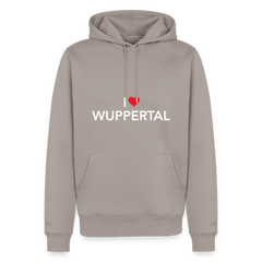 Hoodie "I Love Wuppertal" - Taupe