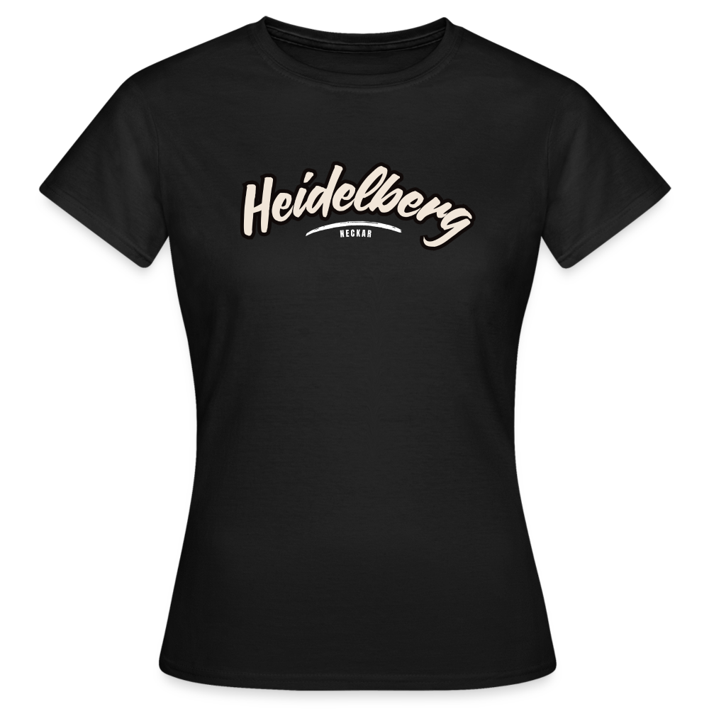 T-Shirt Ladies Heidelberg "Graffiti Tag White" - Schwarz