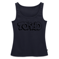 Tanktop Ladies Japan Graffiti "Tokyo Plain" - Navy