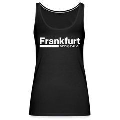 Tanktop Ladies Frankfurt (Main) "Bold GPS White" - Schwarz