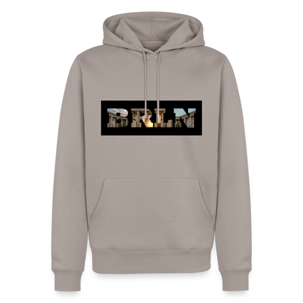 Hoodie Berlin "BRLN Brandenburger Tor" Dark Edition - Taupe