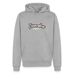 Hoodie Dresden "Graffiti Tag White" - Grau meliert