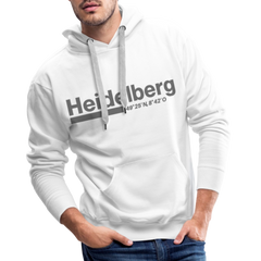 Hoodie Heidelberg "Bold GPS" - Weiß