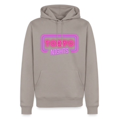 Hoodie Japan "Tokyo Nights" - Taupe