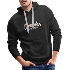 Hoodie Dresden "Graffiti Tag White" - Schwarz