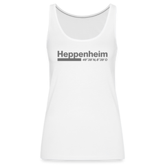 Tanktop Ladies Heppenheim "Bold GPS" - Weiß