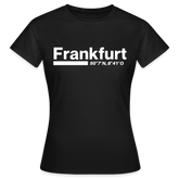T-Shirt Ladies Frankfurt (Main) "Bold GPS White" - Schwarz
