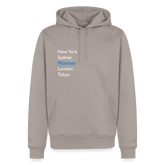Hoodie München "Metropolen" Bright Edition - Taupe