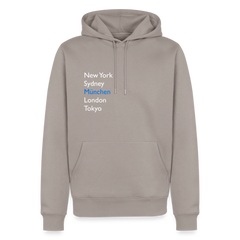 Hoodie München "Metropolen" Bright Edition - Taupe