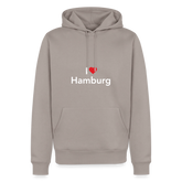 Hoodie "I Love Hamburg" Bright Edition - Taupe