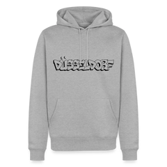 Hoodie Düsseldorf "Graffiti" Dark Edition - Grau meliert