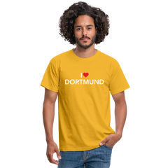 T-Shirt "I Love Dortmund" Dark Edition - yellow