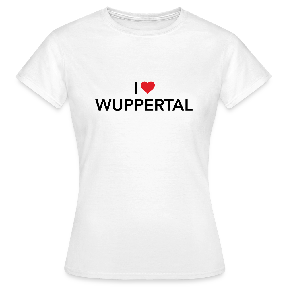 T-Shirt Ladies "I Love Wuppertal" - white