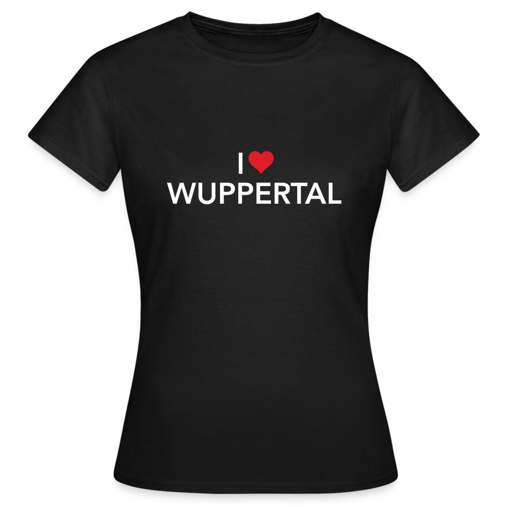 T-Shirt Ladies "I Love Wuppertal" Dark Edition - black