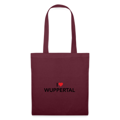 Tote Bag "I Love Wuppertal" - burgundy