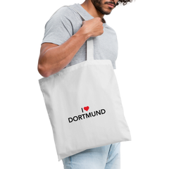Tote Bag "I Love Dortmund" - white