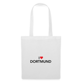 Tote Bag "I Love Dortmund" - white
