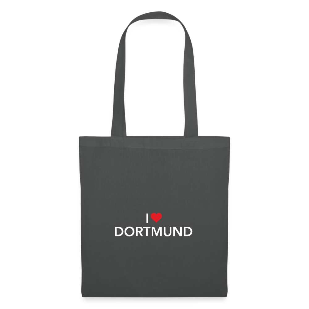 Tote Bag "I Love Dortmund" Dark Edition - graphite grey