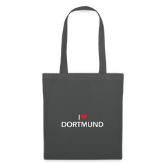 Tote Bag "I Love Dortmund" Dark Edition - graphite grey