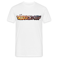 T-Shirt Düsseldorf "Skyline Sunset" - white