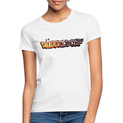 T-Shirt Ladies Düsseldorf "Skyline Sunset" - white
