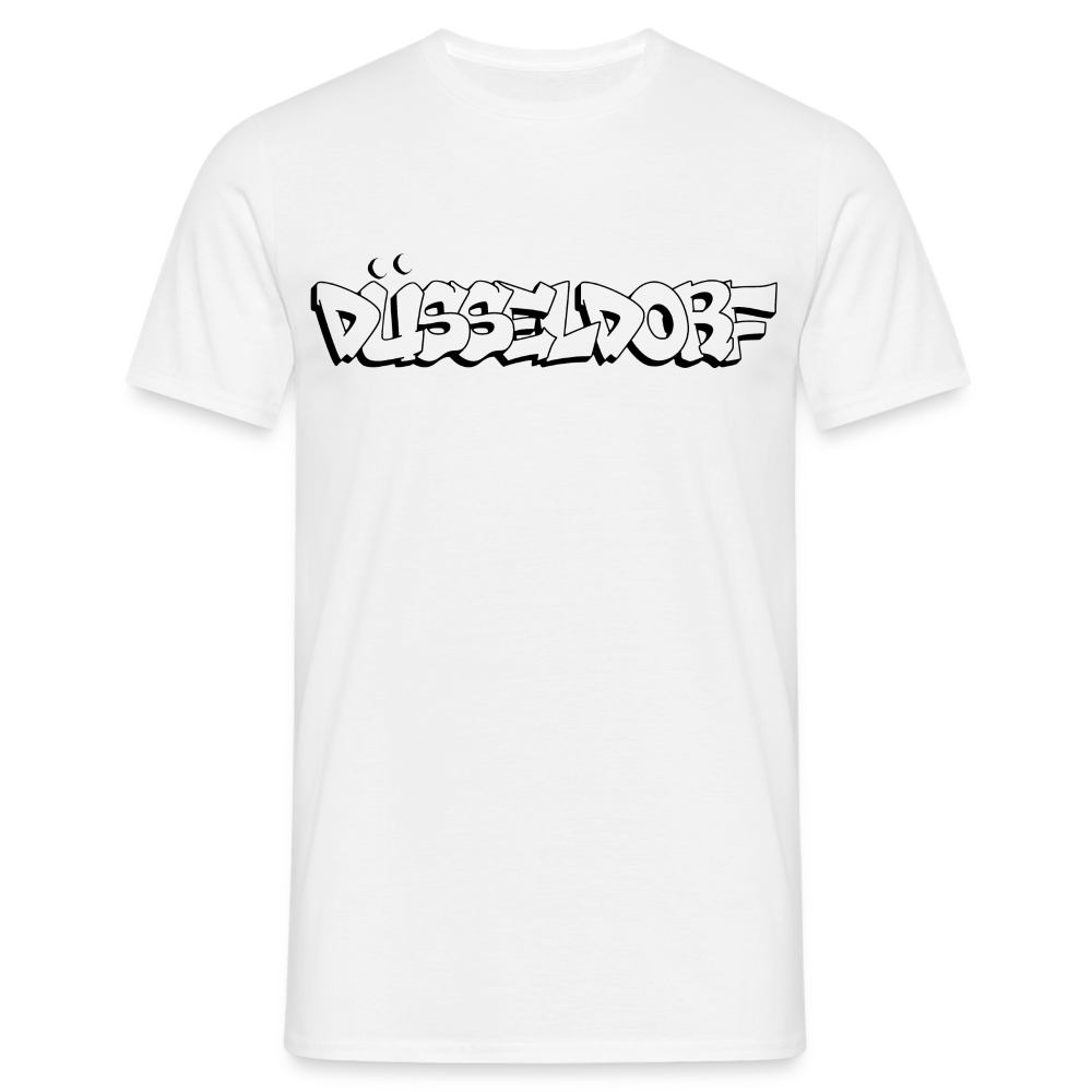 T-Shirt Düsseldorf "Graffiti" - white