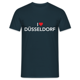 T-Shirt "I Love Düsseldorf" Bright Edition - navy
