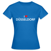 T-Shirt Ladies "I Love Düsseldorf" Bright Edition - royal blue
