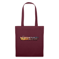 Tote Bag Düsseldorf "Skyline Sunset" - burgundy