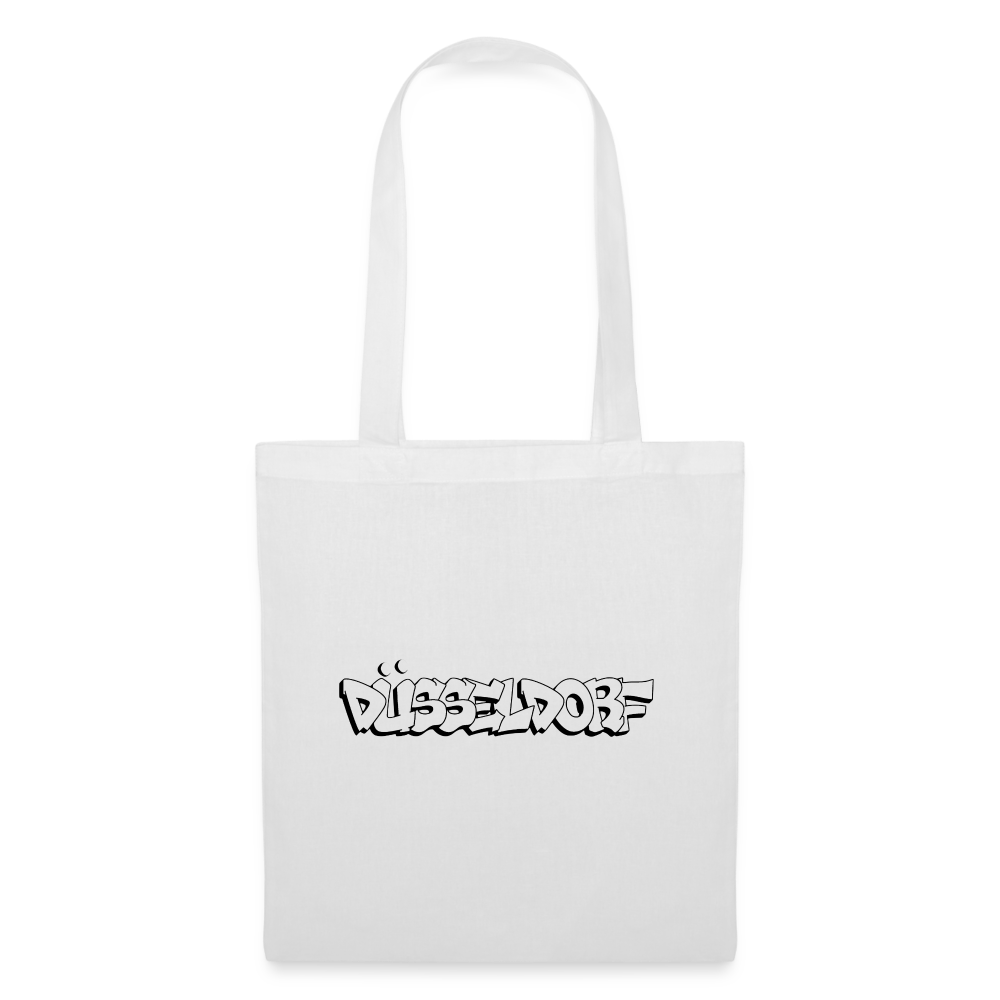 Tote Bag Düsseldorf "Graffiti" - white