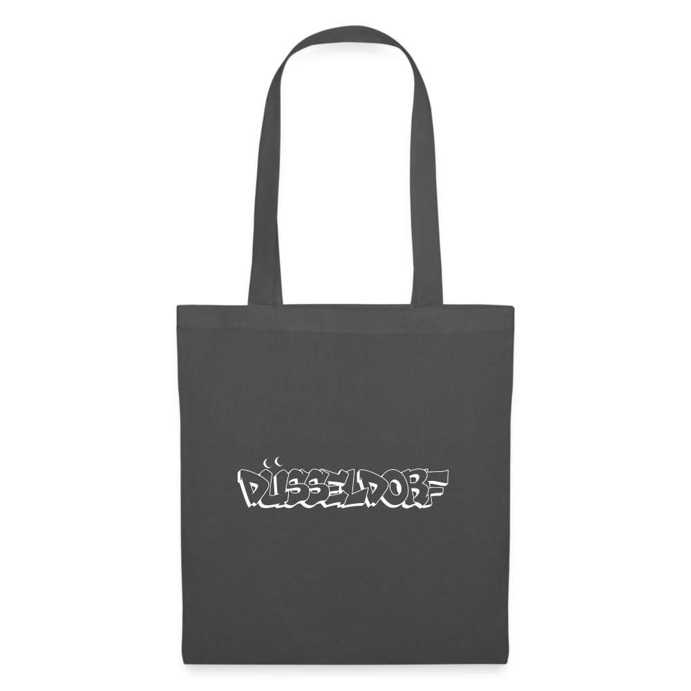 Tote Bag Düsseldorf "Graffiti" Bright Edition - graphite grey
