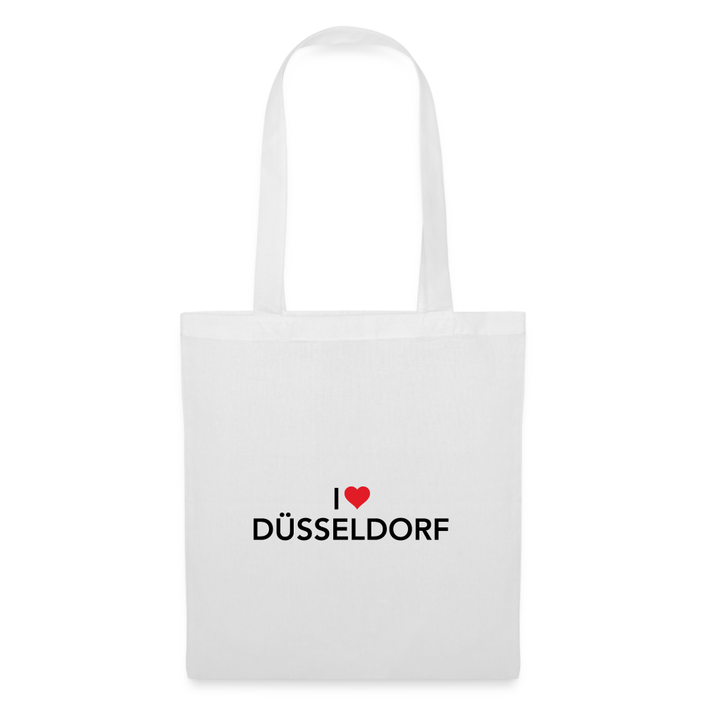 Tote Bag "I Love Düsseldorf" Bright Edition - white