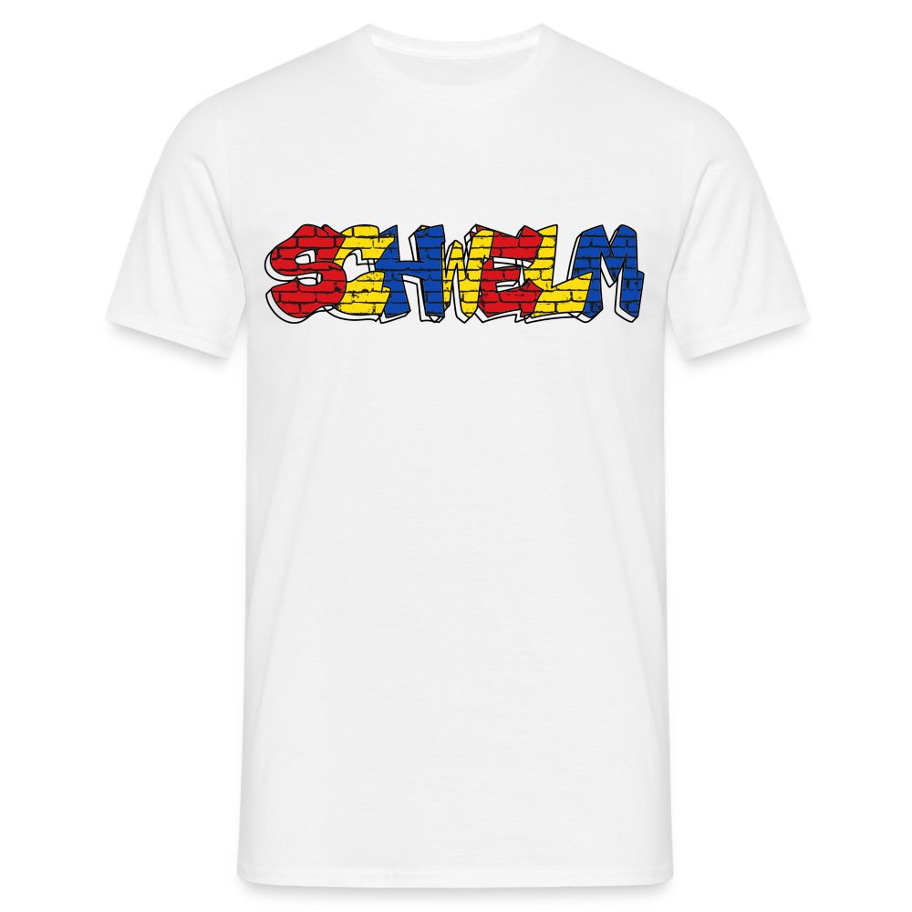 T-Shirt Schwelm "Graffiti" Wappen - white