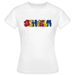 T-Shirt Ladies "Graffiti" Wappen Schwelm - white
