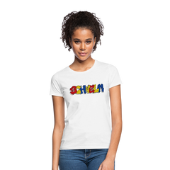 T-Shirt Ladies "Graffiti" Wappen Schwelm - white