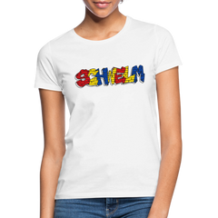 T-Shirt Ladies "Graffiti" Wappen Schwelm - white