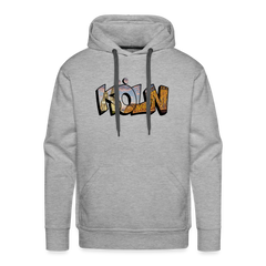 Hoodie Köln "Skyline Sunset" - heather grey