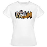 T-Shirt Ladies Köln "Skyline Sunset" - white