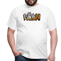 T-Shirt Köln "Skyline Sunset" - white