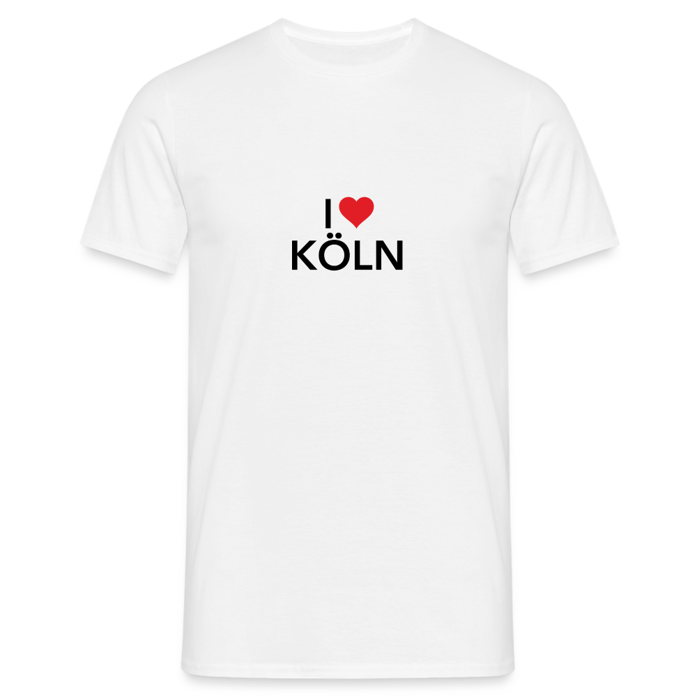 T-Shirt "I Love Köln" - white
