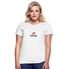 T-Shirt Ladies "I Love Köln" - white