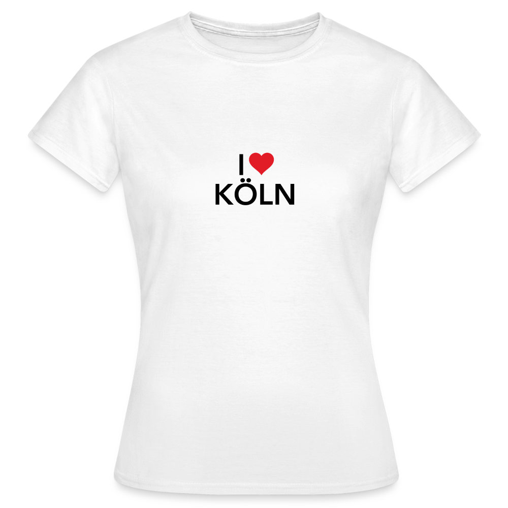 T-Shirt Ladies "I Love Köln" - white